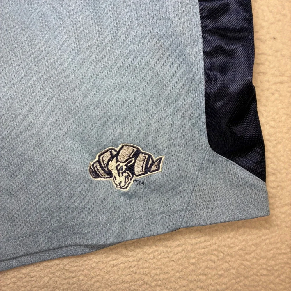 Y2K UNC Tarheels Baggy Basketball Shorts Men 2XL Blue Drawstring North Carolina